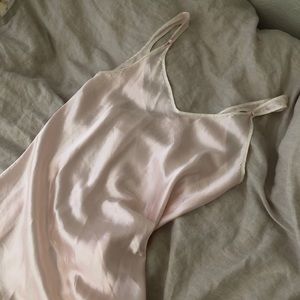SOLD Oscar de la Renta pink slip dress